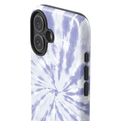 Purple Tie Dye iPhone 16 Plus Impact Case
